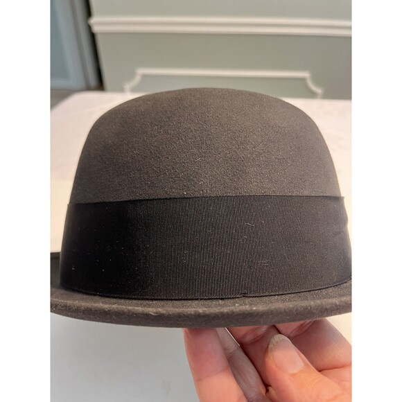 Vtg JOHN B. STETSON Black 3x Beaver STETSONIAN HAT Fedora Men’s Sz 7 1/8 ~ IOB - Picture 5 of 16